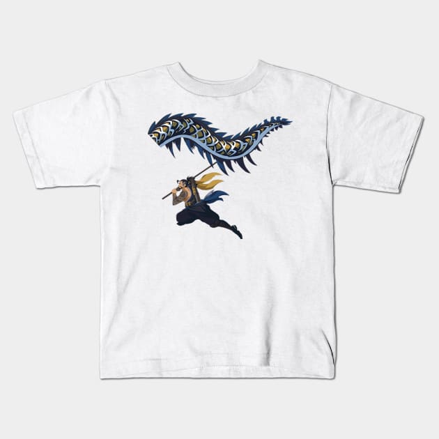 Hanzo Dragon Dance Kids T-Shirt by Genessis